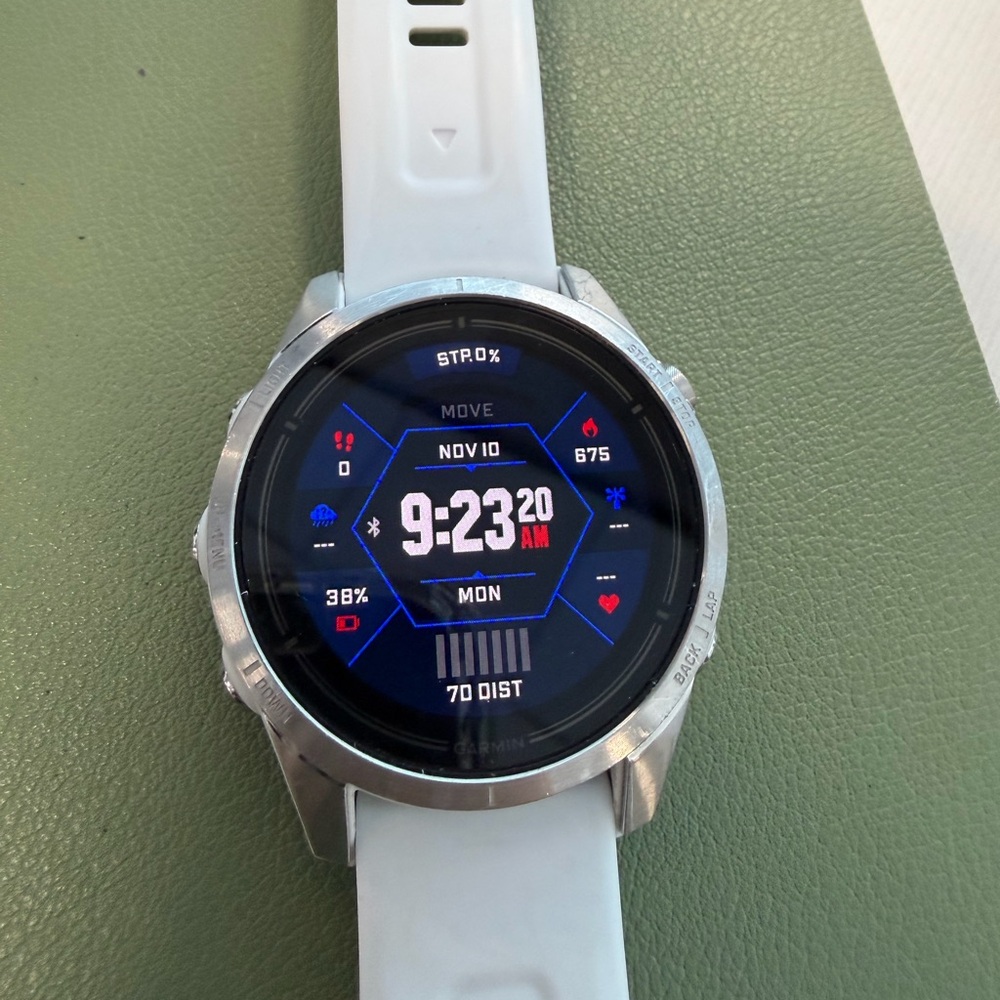 Garmin Epix Pro Gen 2 Smart Fitness Watch with White Band